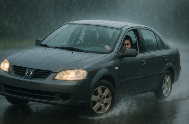 car skidding